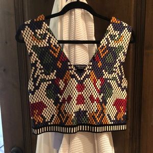 Zara crop top size M